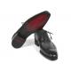 Paul Parkman Black / Gray Genuine Leather Goodyear Welted Men's Oxford Dress Shoes 6819-GRY