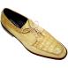 David Eden Diamond Collection "Sammy" Bone Crocodile/Lizard Shoes