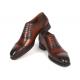 Paul Parkman Brown Genuine Leather Goodyear Welted Cap Toe Oxford Dress Shoes 9482-BRW