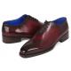 Paul Parkman Bordeaux Genuine Leather Goodyear Welted Punched Oxford Dress Shoes 7614-BRD
