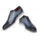 Paul Parkman Navy Genuine Leather Men's Smart Casual Wingtip Oxfords Dress Shoes 187-NAVY
