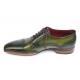Paul Parkman Green Genuine Leather Men's Side Handsewn Oxfords Dress Shoes 5032-GREEN