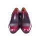 Paul Parkman Purple /Gray Genuine Leather Men's Side Lace Oxford Dress Shoes 846F11