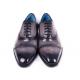 Paul Parkman Gray Burnished Genuine Leather Men's Cap Toe Oxford Dress Shoes 1744-GRY