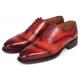 Paul Parkman Reddish Brown Burnished Genuine Leather Men's Goodyear Welted Oxford Dress Shoes 094-RDH