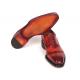 Paul Parkman Reddish Brown Burnished Genuine Leather Men's Goodyear Welted Oxford Dress Shoes 094-RDH