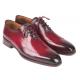 Paul Parkman Bordeaux Burnished Genuine Leather Men's Wingtip Oxford Dress Shoes 84RT83