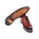 Paul Parkman Brown / Bordeaux Genuine Leather Men's Wingtip Oxford Dress Shoes 84BT76