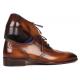 Paul Parkman Brown Genuine Men's Handmade Wingtip Oxford Dress Shoes 711W03
