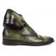 Paul Parkman Green Genuine Leather Men's Cap-Toe Oxford Dress Shoes 077-GRN