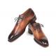 Paul Parkman Brown Genuine Leather Men's Wholecut Oxford Dress Shoes 3222-BRW