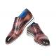 Paul Parkman Purple Genuine Leather Men's Smart Oxford Casual Shoes 185-PRP-LTH