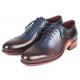 Paul Parkman Blue / Bordeaux Genuine Leather Opanka Construction Oxford Dress Shoes 726-BLU-BRD