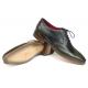 Paul Parkman Green Genuine Leather Men's Wingtip Oxford Floater Dress Shoes 023-GREEN