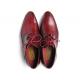 Paul Parkman Burgundy Genuine Leather Ghillie Lacing Handsewn Oxford Dress Shoes 022-BUR
