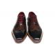 Paul Parkman Navy / Red / Black Genuine Leather Men's Wingtip Oxford Floater Dress Shoes 081-MIX