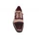 Paul Parkman Bordeaux / Beige Genuine Leather Captoe Oxford Dress Shoes 024-BRR
