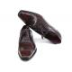Paul Parkman Bordeaux / Brown Hand Painted Genuine Leather Men's Captoe Oxford Dress Shoes 024-BRWBRD