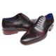 Paul Parkman Black / Purple Genuine Leather Men's Captoe Oxford Dress Shoes 074-PURP-BLK