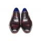Paul Parkman Black / Purple Genuine Leather Men's Captoe Oxford Dress Shoes 074-PURP-BLK