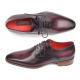 Paul Parkman Purple Genuine Leather Men's Plain Toe Oxford Dress Shoes 019-PURP