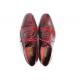 Paul Parkman Red / Bordeaux Genuine Leather Handsewn Captoe Oxford Dress Shoes 5032-BRD