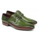 Paul Parkman Green Genuine Leather Ghillie Lacing Handsewn Oxford Shoes 022-GREEN