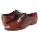 Paul Parkman Brown Genuine Calfskin Leather Plain Toe Oxford Shoes 019-BRW