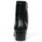 Fiesso Black Boot High Heel with Zipper FI7540.