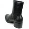 Fiesso Black Boot High Heel with Zipper FI7540.