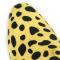 Fiesso Black / Gold Leopard Print Pony Hair Slip On Loafer FI7532.