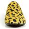Fiesso Black / Gold Leopard Print Pony Hair Slip On Loafer FI7532.