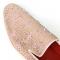 Fiesso Pink Suede Rhinestones Spikes Slip on Loafer FI7516.