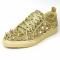 Fiesso Gold Glitter Gold Spikes Low Cut Sneaker FI2429.