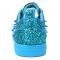 Fiesso Blue Glitter Blue Spikes Low Cut Sneaker FI2429.