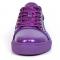 Fiesso Purple Patent Lace up Low Cut Leather Sneaker FI2415-2.