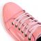 Fiesso Pink Patent Lace up Low Cut Leather Sneaker FI2415-2.
