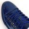 Fiesso Navy Patent Lace up Low Cut Leather Sneaker FI2415-2.