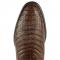 Los Altos Brown Genuine Caiman Belly Round Roper Toe Cowboy Boots 698207