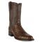 Los Altos Brown Genuine Caiman Belly Round Roper Toe Cowboy Boots 698207