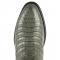 Los Altos Gray Genuine Caiman Belly Round Roper Toe Cowboy Boots 698209