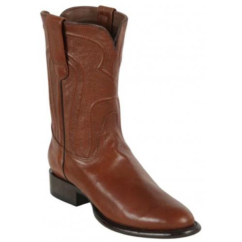 Los Altos Brown Belmont Round Roper Toe Cowboy Boots 692107