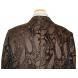 Pronti Chocolate Brown with Bronze Stripes Embroidered Microfiber Blend 2 PC Outfit SP5726