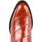 Los Altos Cognac Genuine Eel Skin Round Toe Cowboy Boots 650803