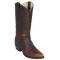Los Altos Walnut Genuine Eel Skin Round Toe Cowboy Boots 659940
