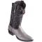 Los Altos Gray Genuine Teju Lizard Round Toe Cowboy Boots 650709
