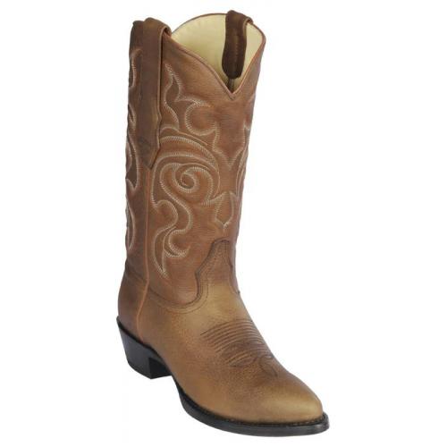 Los Altos Honey Genuine Rage Skin Leather Medium Round Toe Cowboy Boots 609951