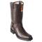 Los Altos Brown Genuine Ostrich Leg Motorcycle Square Toe Cowboy Boots 55T0507