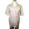 Successos Tan With Brown Stitch And Lurex Embroidered Design 100% Linen 2 Pc Outfit  SP3274