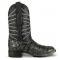 Los Altos Gray Genuine Pirarucu Fish Square Toe Cowboy Boots 8221009